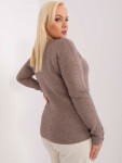 Dámský svetr PM SW PM1020.12P tmavě lila - FPrice XXL/XXXL