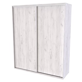 Nábytek Mikulík Skříň FLEXI 2 - 2x dveře plné ROZMĚR: (š/v/h) 220 x 220 x 65 cm
