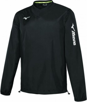 Mizuno Trad Rain Jacket Black - Fotbalová bunda Mizuno Sendai Trad Rain Jacket P2EE755009 Velikost textilu: XL