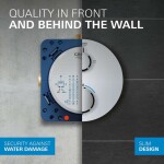 GROHE - Vitalio Comfort Sprchový set s termostatem pod omítku, 25x25 cm, 2 proudy, chrom 34882000