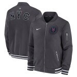 Nike Pánská bunda New York Mets MLB City Connect 2026 Authentic Dugout Bomber Anthrazit Velikost: L