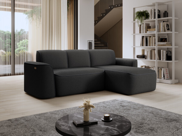Sedací souprava Ume Provedení: Pravá varianta, látka: Royal 5/ Velvet Mat 6