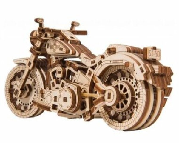 Wooden City 3D Puzzle motorka Chopper