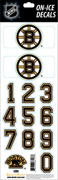 Sport Star Samolepky na Helmu Boston Bruins NHL Decals