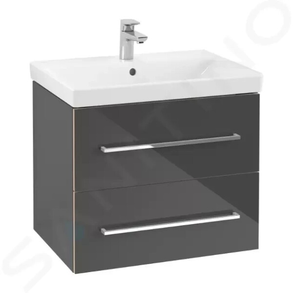 VILLEROY & BOCH - Avento Umyvadlová skříňka, 630x514x452 mm, 2 zásuvky, Crystal Grey A89000B1