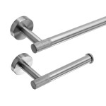 REA - Sada koupelnových doplňků GRID Brush Nickel 4 díly REA-06602