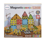 Mamido Magnetická stavebnice dopravní město 30 dílů, Dopravní, stavební vozidla MT1445