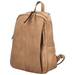Stylový dámský koženkový kabelko/batoh Cedra, khaki