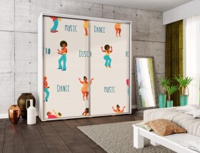 FRONTI Šatní skříň PENELOPA 205 Disco 6929