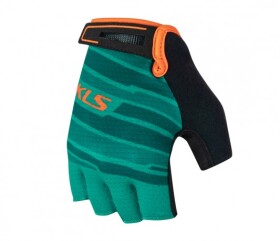 Rukavice KLS FACTOR 022, teal (krátkoprsté rukavice Kellys, velikost XL)