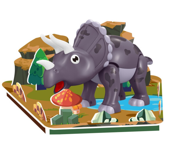 Magnetická stavebnice Triceratops