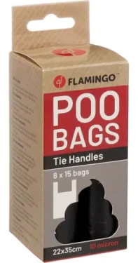 Flamingo Blekz Sáčky s uchy na exkrementy černé 8x15ks (FLA-524210)