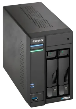 Asustor AS6702T v2 / NAS server / 2x 2,5"/3,5" SATA III / Celeron N5105 2.0 GHz / 4GB RAM / 2x 5GbE / 4x M.2 / HDMI (AS6702T v2)