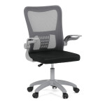 Dětská židle, výškově nastavitelná, šedá síťovina, KA-K2008 GREY