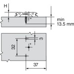 Blum podložka křížová 11,5mm (12303)