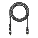 Rolling Square inCharge XL 3m černá / nabíjecí a datový kabel 6v1 / USB / USB-C / Lightning / MicroUSB / 100W (RS-XLL01R)