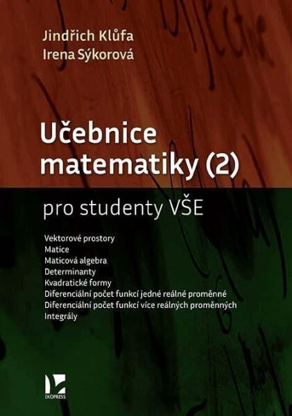 Učebnice matematiky (2) pro studenty VŠE - Jindřich Klůfa