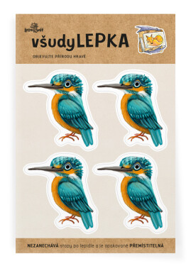 VšudyLEPKA vel. 1 -021 - Ledňáček 4x