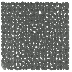 Spirella RIVERSTONE protiskluzová podložka do sprchy tmavě šedá / PVC / 54 x 54 cm