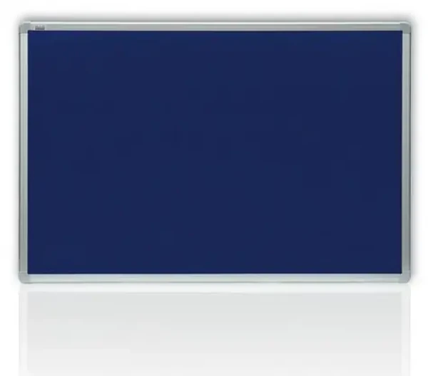 2x3 Filcová tabule modrá 180 x 90 cm / Tabule / Hliníkový rám / Nehořlavá úprava