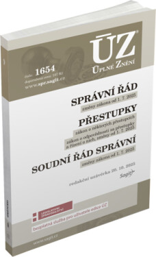 ÚZ č. 1654 - Správní řád, Soudní řád správní, Přestupky