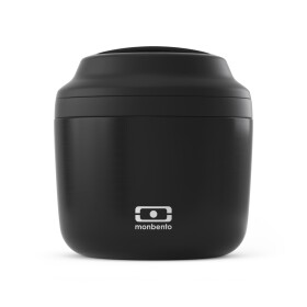 Monbento Termo box na potraviny Monbento Element Onyx 550 ml, černá barva, kov