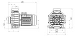 Čerpadlo protiproudu Bravus 300T - 66 m3/h; 2,2 kW, 400V