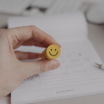 Eulenschnitt Guma na gumování Smiley, žlutá barva, plast