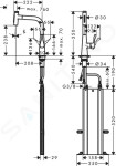 HANSGROHE - M71 Dřezová baterie M7117-H240 s výsuvnou sprškou, sBOX, chrom 73817000