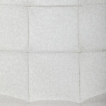 Židle barová, bílá látka, čtyřnohá kovová podnož, černý mat