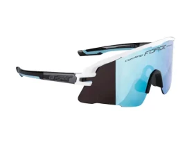 Force Ambient cyklistické brýle bílá/šedá/černá, modrá zrcadlová skla