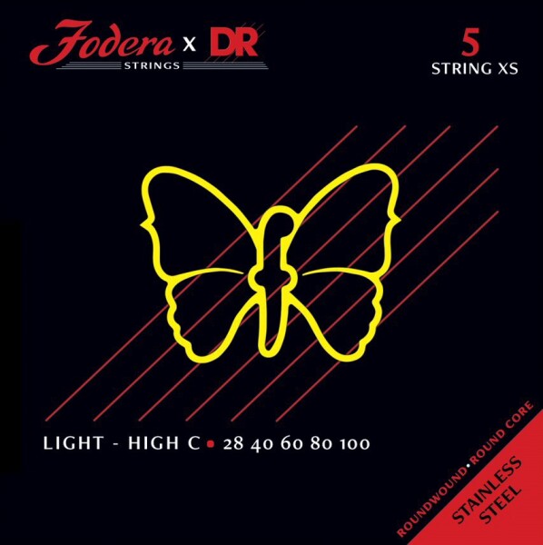 DR Strings Fodera Nickel 5 Light XS (High C) 28100