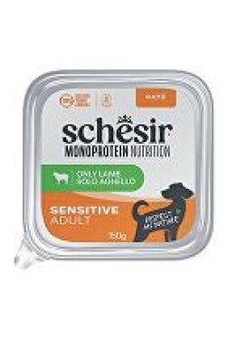 Schesir Dog vanička Monoprotein Jehněčí paté 150g