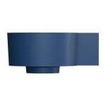 OMNIRES - OVO M+ umyvadlo na desku/závěsné - pravé, 33 x 34 cm, midnight blue mat; OVO335UWPMB