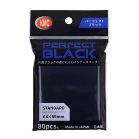 Obaly na karty KMC Standard Sleeves - Perfect Size Black - 100 ks
