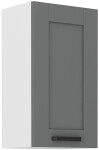 Horní skříňka Luna 40 G-72 1F Barva korpusu: Bílá, Barva dvířek: Dust Grey