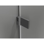 MEXEN/S - Lunar-B sprchové dveře křídlové pravé 70 cm, transparent, grafit metal 832-070-000-95-00-P