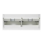 Koupelnová skříňka s umyvadlem SAT B-Way 119x50x45 cm bílá lesk BWAY2120WTK2BB BWAY2120WTK2BB