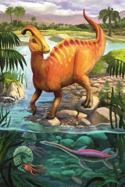 Trefl - Puzzle - Úžasní dinosauři: Parasaurolophus
