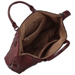 Módní dámská koženková kabelka do ruky Marilla, vínová