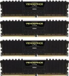 Corsair Vengeance LPX Black 64GB (4x16GB) 3200 MHz / DDR4 / PC4-25600 / CL16-20-20-38 / 1.35V / XMP2.0 (CMK64GX4M4E3200C16)