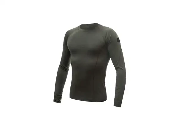 Sensor Merino Air pánské triko dlouhý rukáv Olive Green vel. L