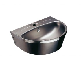 SANELA - Nerezová umyvadla Umyvadlo 560x440 mm, s 1 otvorem pro baterii, matná nerez SLUN 01