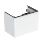 GEBERIT - Acanto Umyvadlová skříňka, 74x54x48 cm, 1 zásuvka, lesklá bílá 503.004.01.1