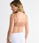 SLOGGI ZERO MICROFIBRE 2.0 - Ultralehká bezešvá braletka Sloggi CAMEO BROWN XL