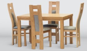 STIMA Jídelní set Teo-Tosca (Dub) - 6 židlí VARIANTA PROVEDENÍ: (d/š/v) 180 x 90 x 77cm + rozklad 50 cm + 6 židlí