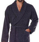 L&L 2450 Pánský froté župan 3XL antracit 3XL-188/130/124