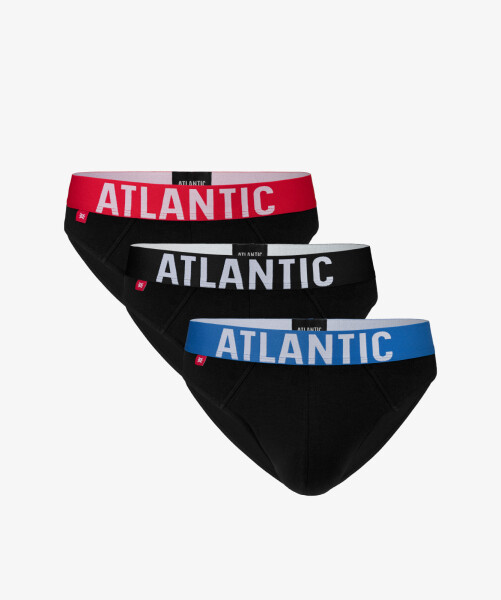 Pánské sportovní slipy ATLANTIC 3-PACK - černé Velikost: S