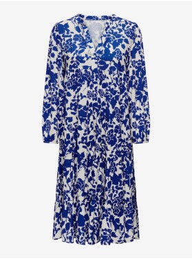Modré dámské vzorované midi šaty ONLY Milana dámské