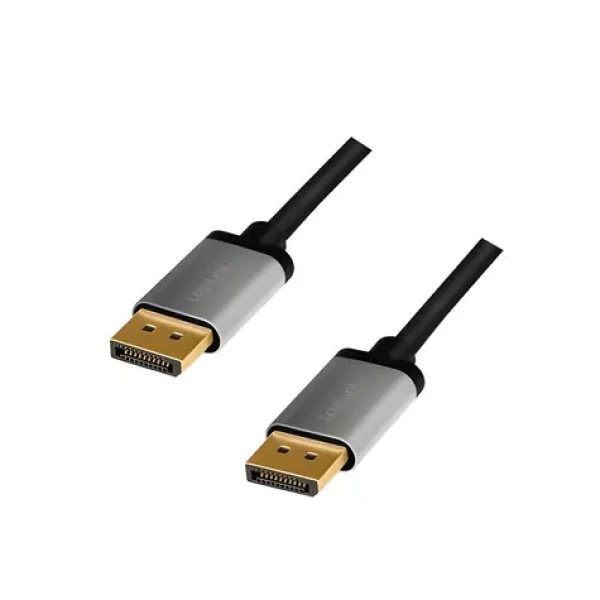 LogiLink DisplayPort 1.2 černo-šedá / Kabel DisplayPort / 2 m / 4K 60Hz (CDA0101)